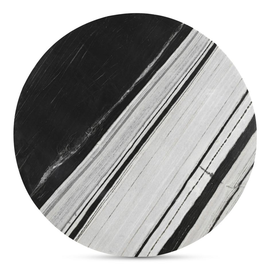 Celia Round Dining Table Panda Marble by Moes Home