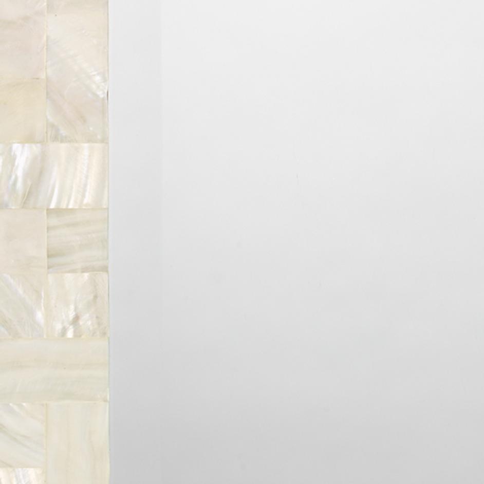 Rectangle Mother of Pearl Wall Mirror by Jamie Young