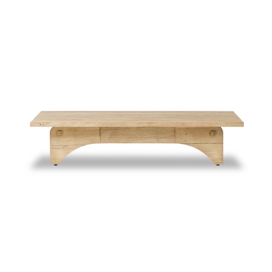 Kitridge Coffee Table in Bleached Alder by FOUR HANDS