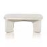 Dante Coffee Table In White Concrete by FOUR HANDS