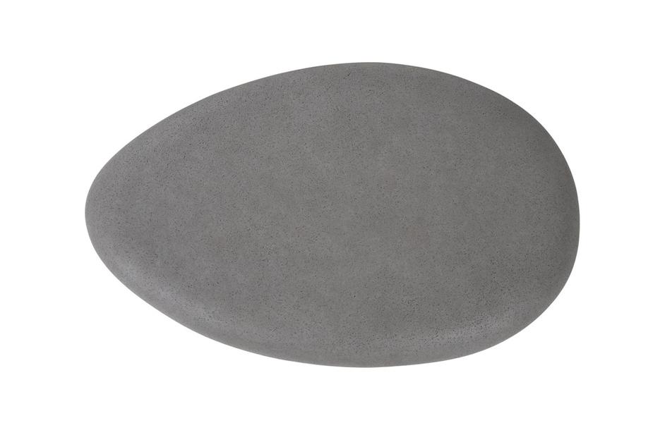 River Stone Coffee Table, Charcoal Stone, Large by PHILLIPS COLLECTION