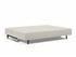 SUPREMAX D.E.L. SLEEPER SOFA in MIXED DANCE NATURAL FABRIC WITH Chrome legs 527 by INNOVATION USA