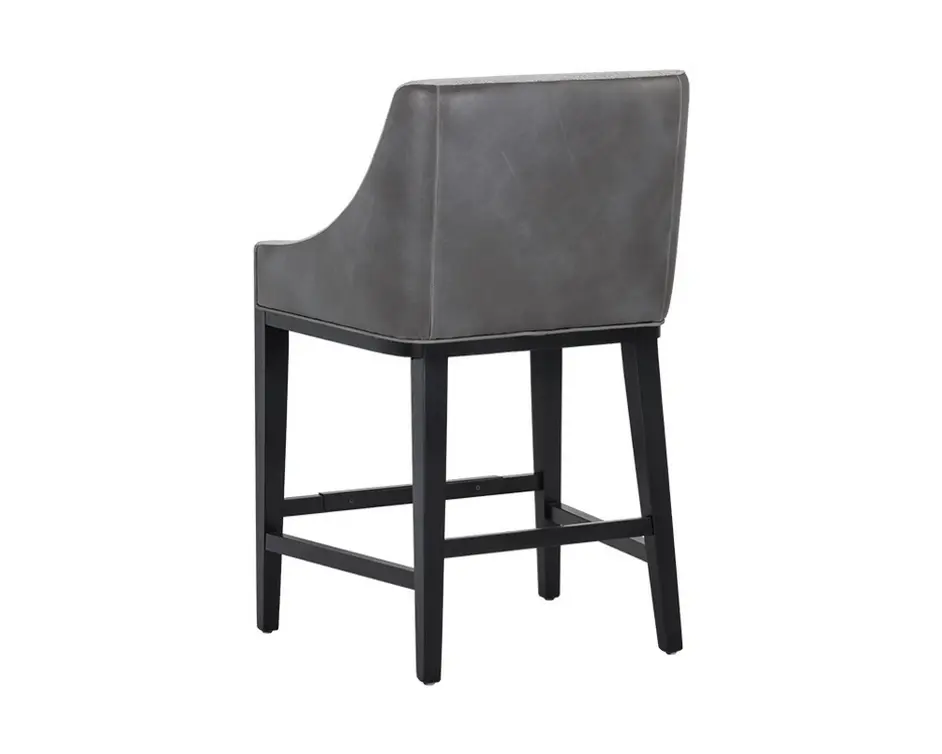 Aurora Counter Stool - Polo Club Stone / Overcast Grey by Sunpan