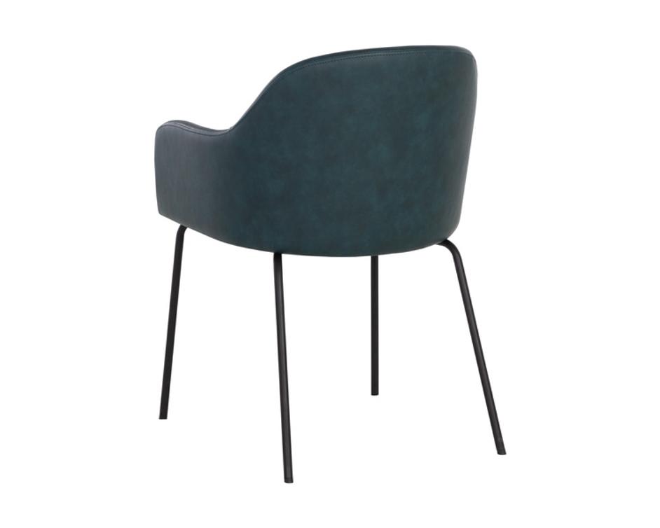 HENSLEY DINING ARMCHAIR - DARK TEAL by Sunpan