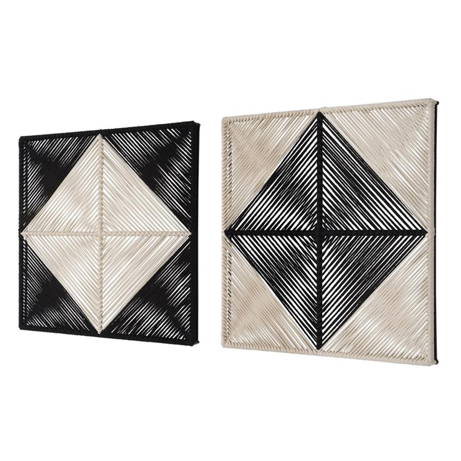 Seeing Double Rope Wall Squares, S/2 by Uttermost