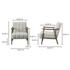 Aster Accent Chair Pebbled Beige by Moes Home