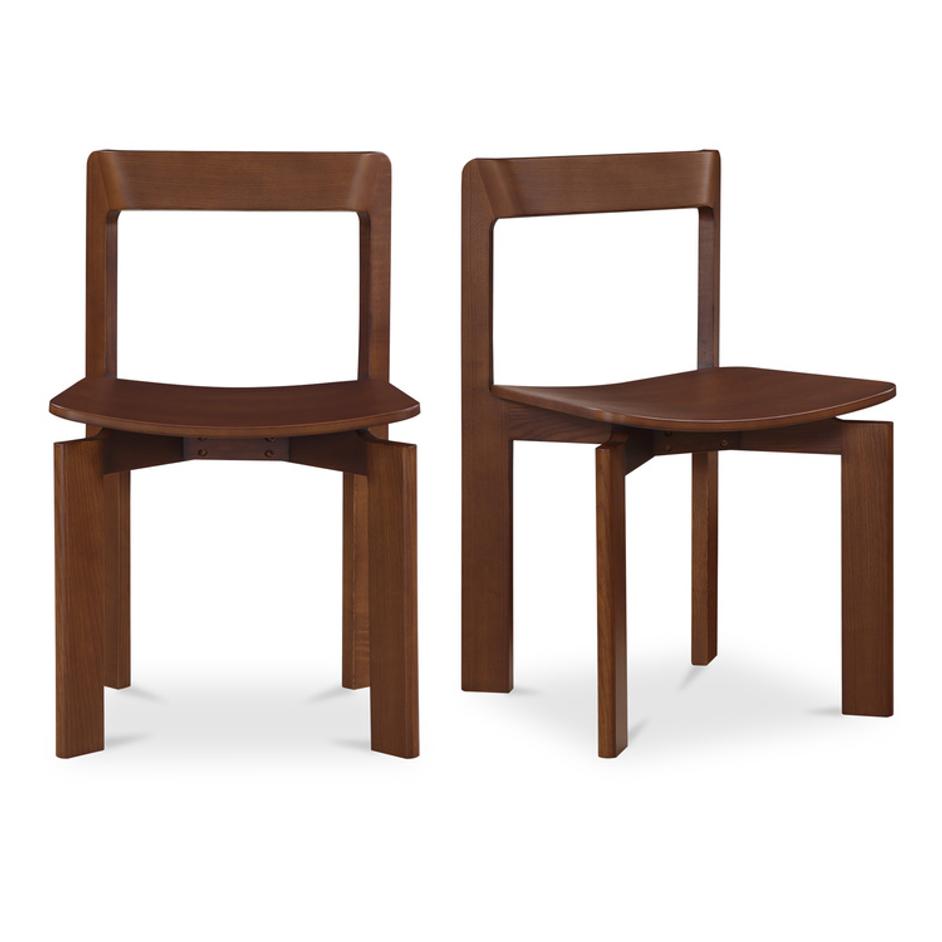 Daifuku Dining Chair Brown – Set Of Two by Moes Home