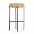 Nocona Stool In Tan Leather In Bar by FOUR HANDS