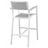 Vermont Outdoor Patio Bar Stool In White Light Gray by Modway Furniture