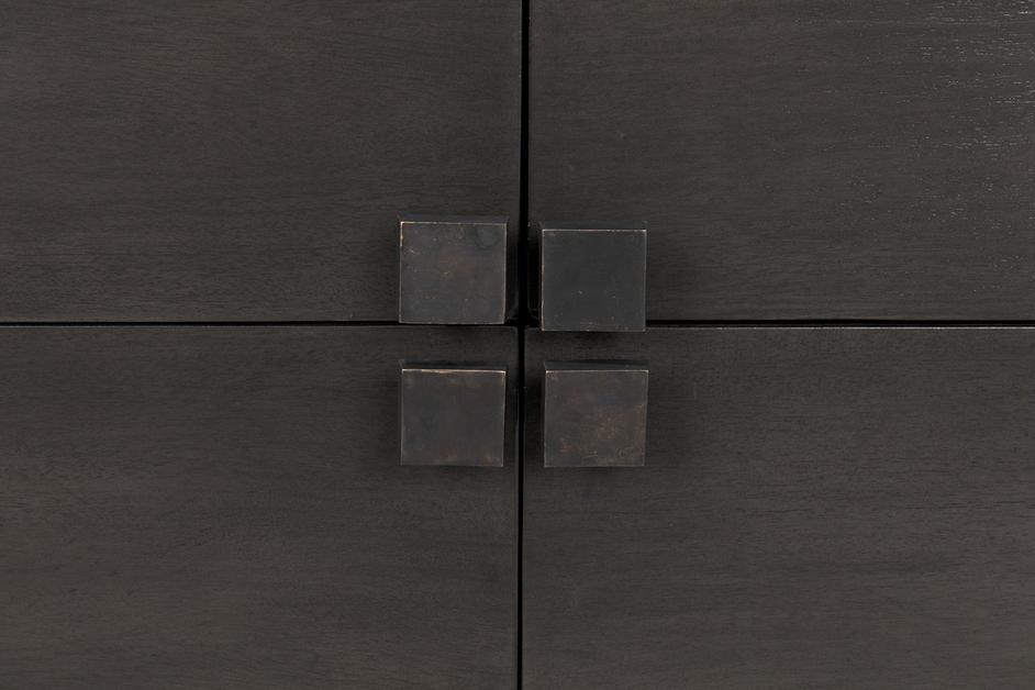 Amidala Mahogany and Veneer Sideboard with Brass Pulls in Two-Tone Pale by Noir Furniture