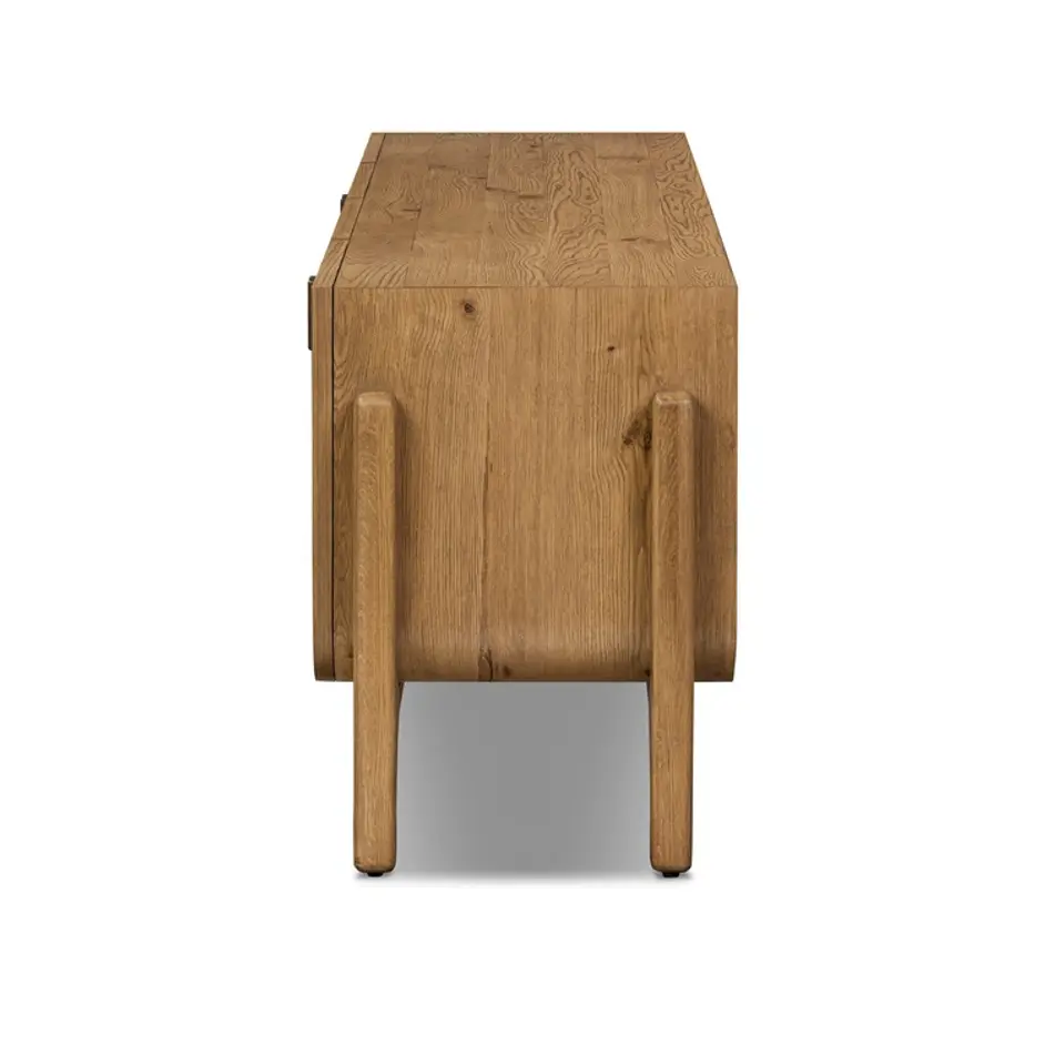 Bloomfield Media Console - Worn Oak Veneer by Four Hands