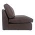 Thurlow Slipper Chair Espresso Brown Leather by Moes Home