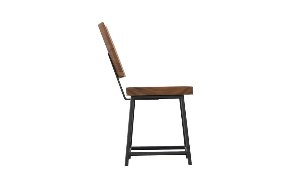 Smoothed Dining Chair, Natural, Black Base by Phillips Collection