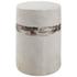 Comanche White Ceramic Garden Stool by Uttermost