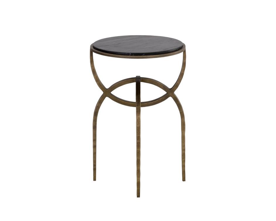 ALICENT END TABLE - BLACK MARBLE by Sunpan