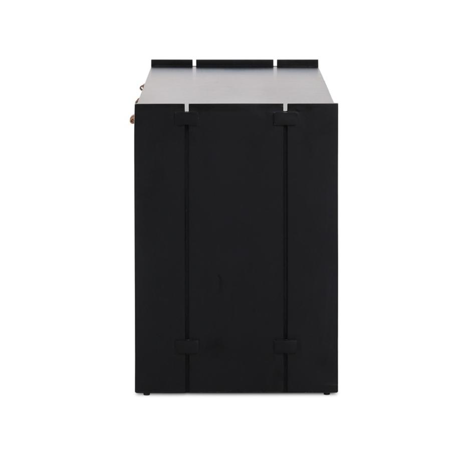 Etro Media Console - Black Wash Poplar by Four Hands