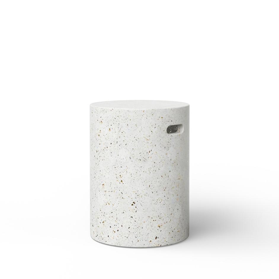 Ivory Terrazzo Stool by Urbia Imports