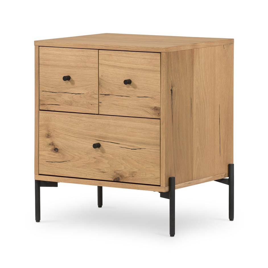 Eaton Nightstand-Light Oak Resin by FOUR HANDS