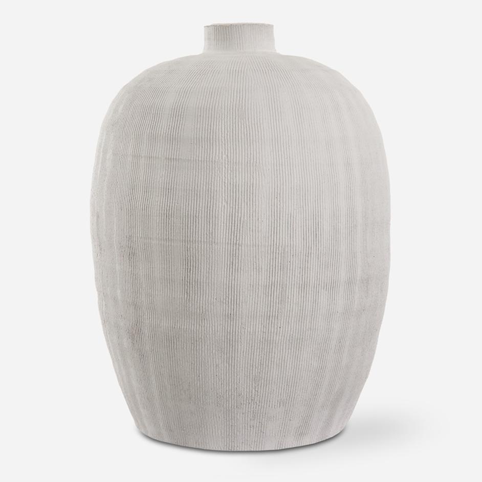 Floreana Medium White Vase by Uttermost