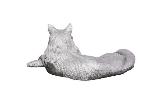 Cat Sculpture, Silver Leaf by Phillips Collection