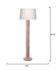 Abacus Mango Wood 1-Light Floor Lamp with Polyester Linen Shade by Jamie Young