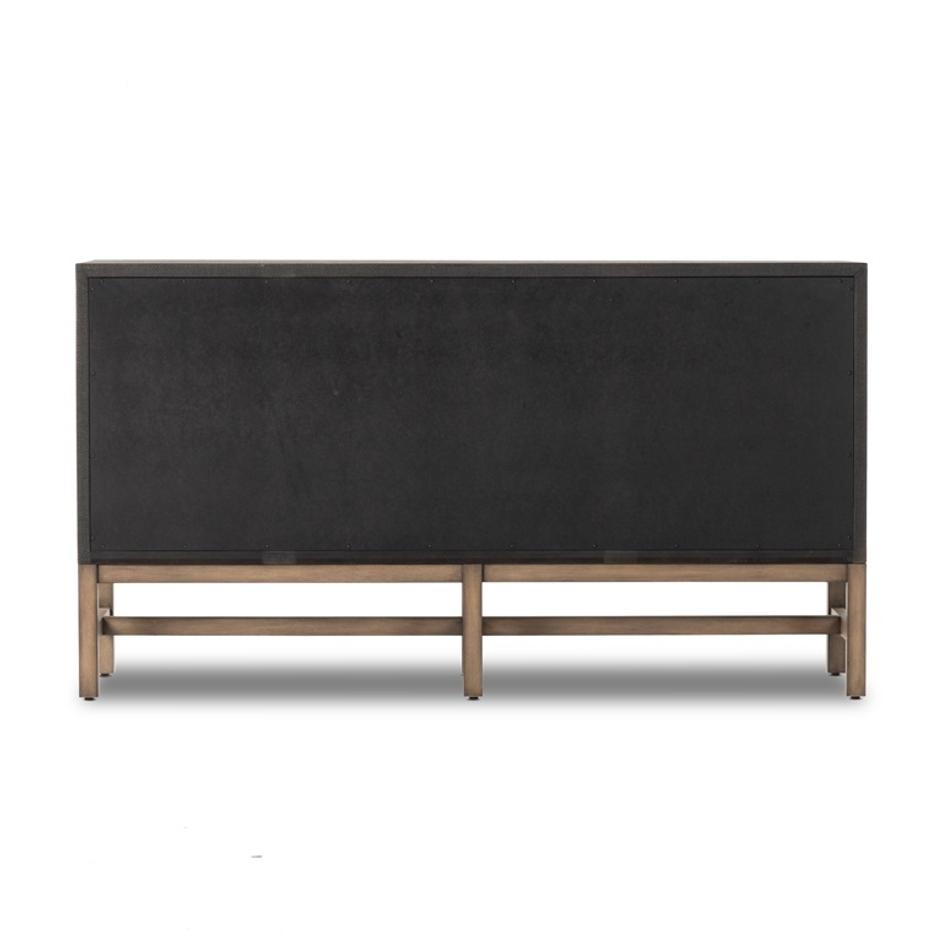 Fiona 6 Drawer Dresser In Black Raffia by FOUR HANDS