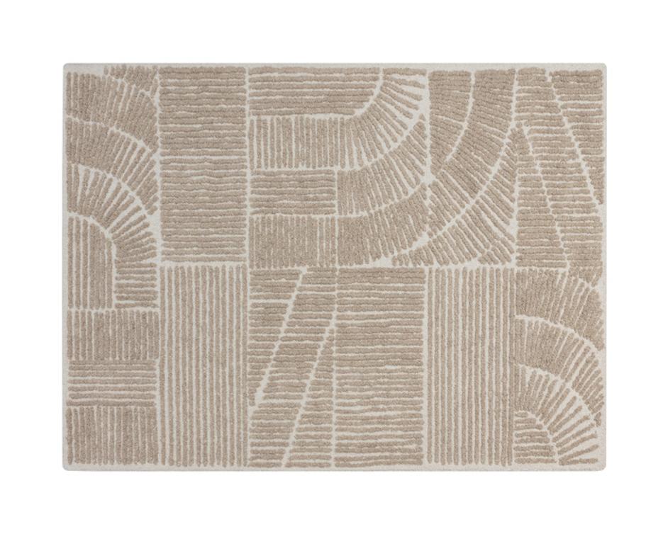 CORINTHIA HAND-WOVEN RUG - IVORY/BEIGE - 9' X 12' by Sunpan