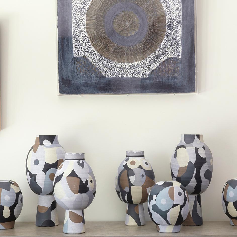 Pablo Ceramic Decorative Vase, Short by Jamie Young