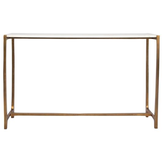 Affinity White Marble Console Table by Uttermost