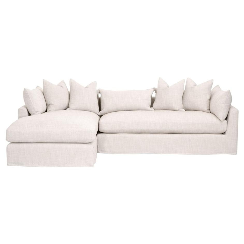 Haven 110" Lounge Slipcover LF Sectional by Essentials For Living