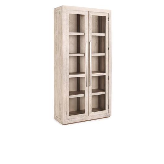 Bradley Tall Cabinet White Wash by Classic Home
