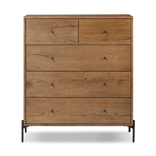 Eaton 5 Drawer Dresser - Amber Oak Resin by Four Hands