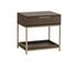 Rebel Nightstand - Gold - Raw Umber by Sunpan