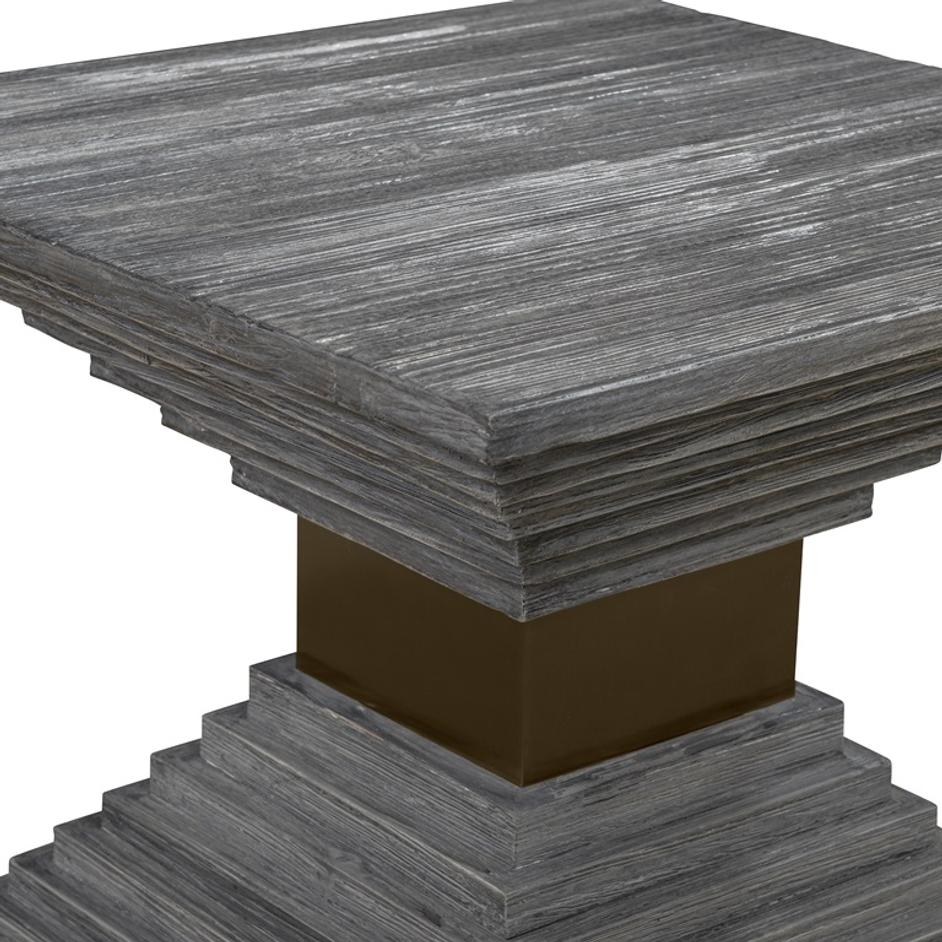 Andes Wooden Geometric Accent Table by Uttermost