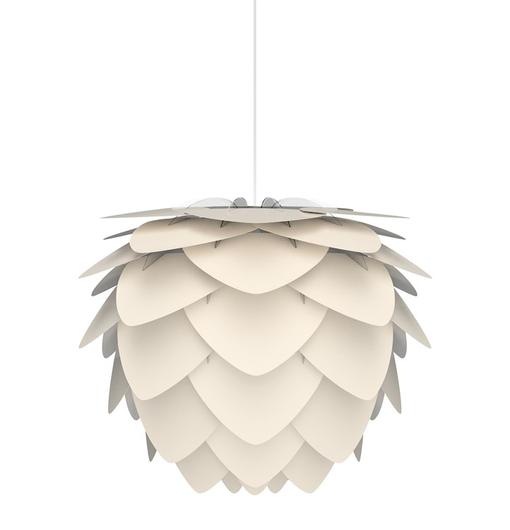Aluvia Medium Plug-In Pendant in Pearl with White Cord by UMAGE