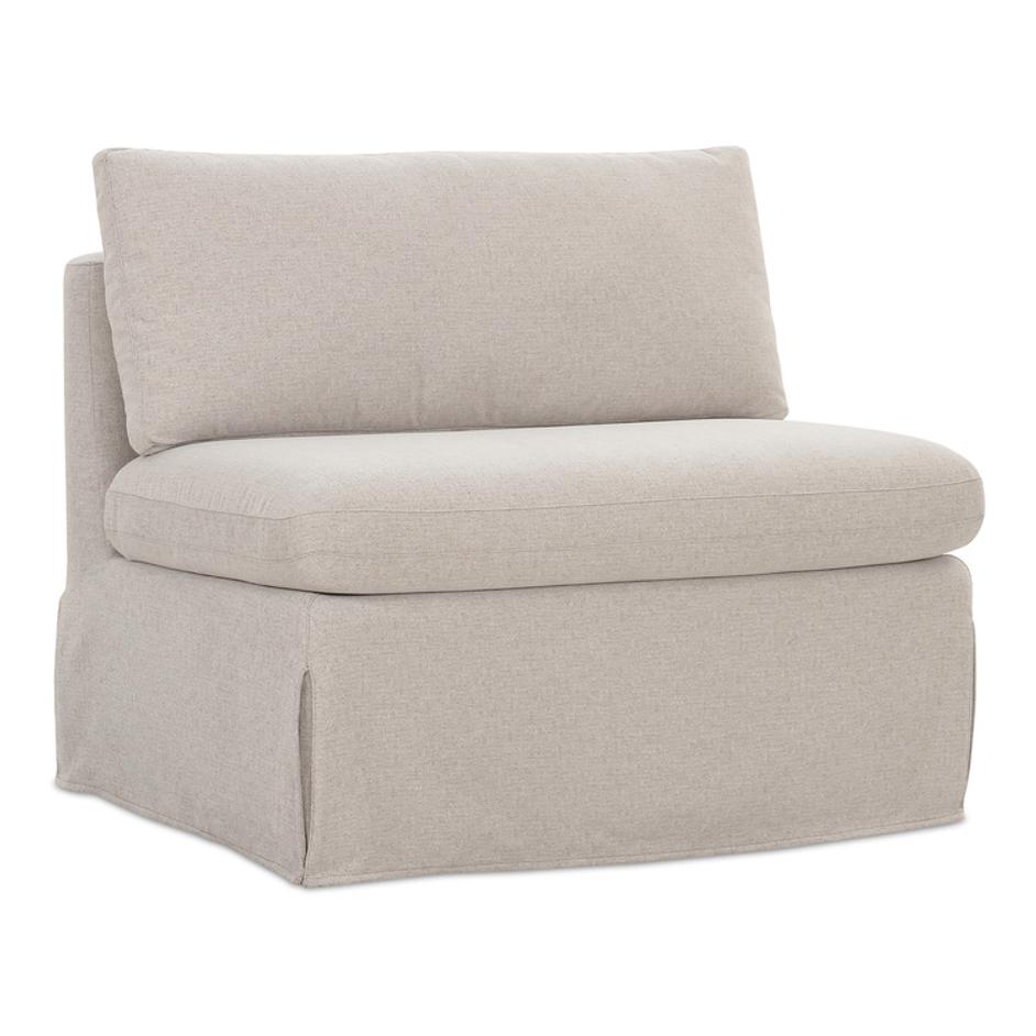 Fable Slipcover Dining Chair and Half Beige by Moes Home