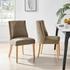 New Paris KD Fabric Dining Side Chair, Pasadena Taupe by New Pacific Direct
