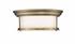 Sonna 2 Light Flush Mount in Heritage Brass Finish by Z-Lite