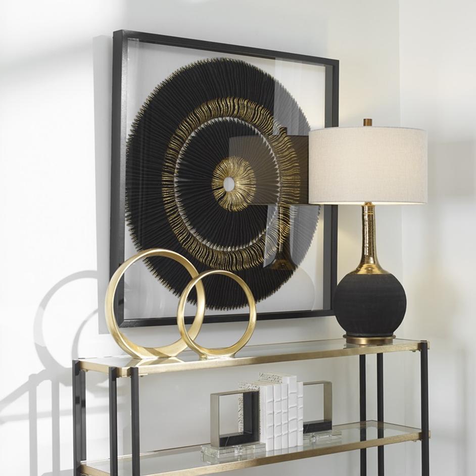 Sandara Black And Gold Shadow Box by Uttermost