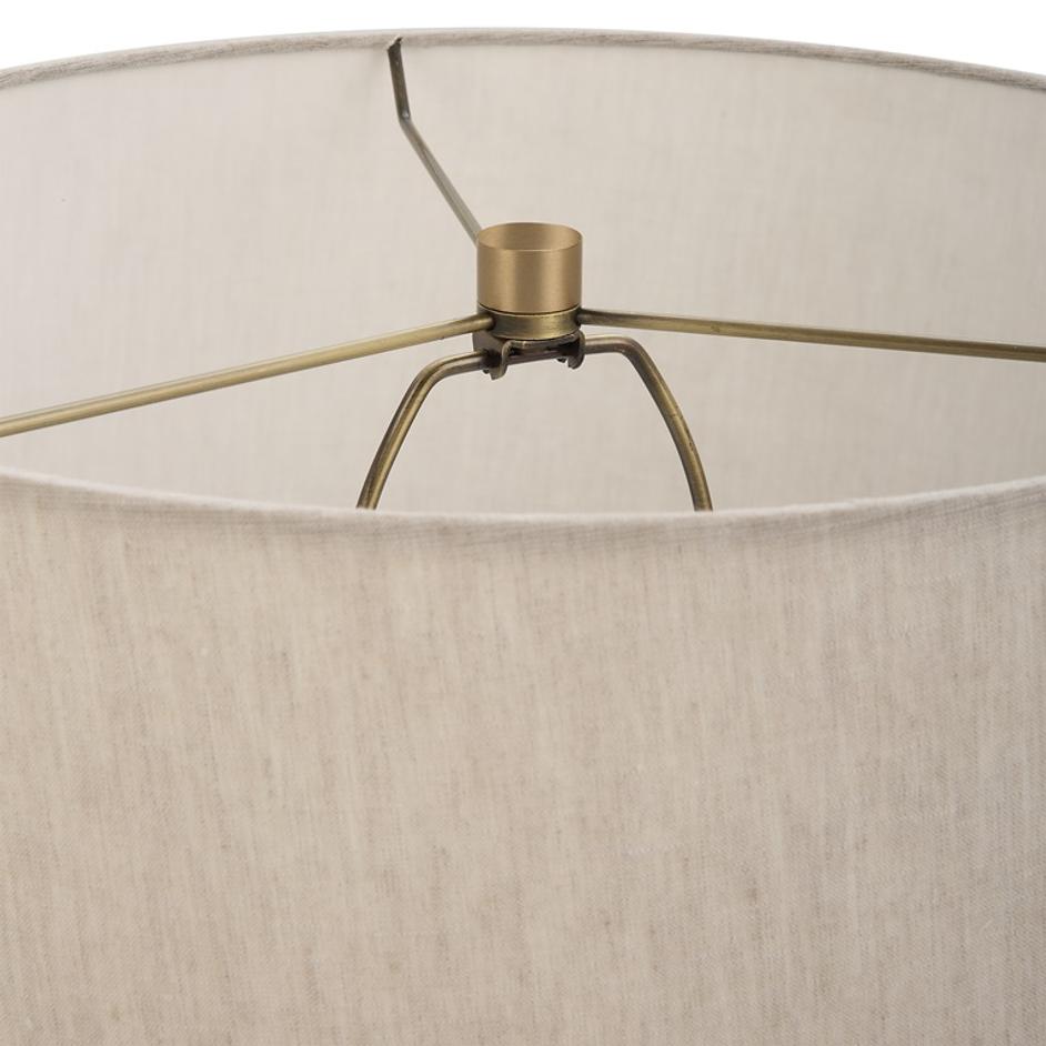 Gravitas Elegant Brass & Stone Lamp by Uttermost