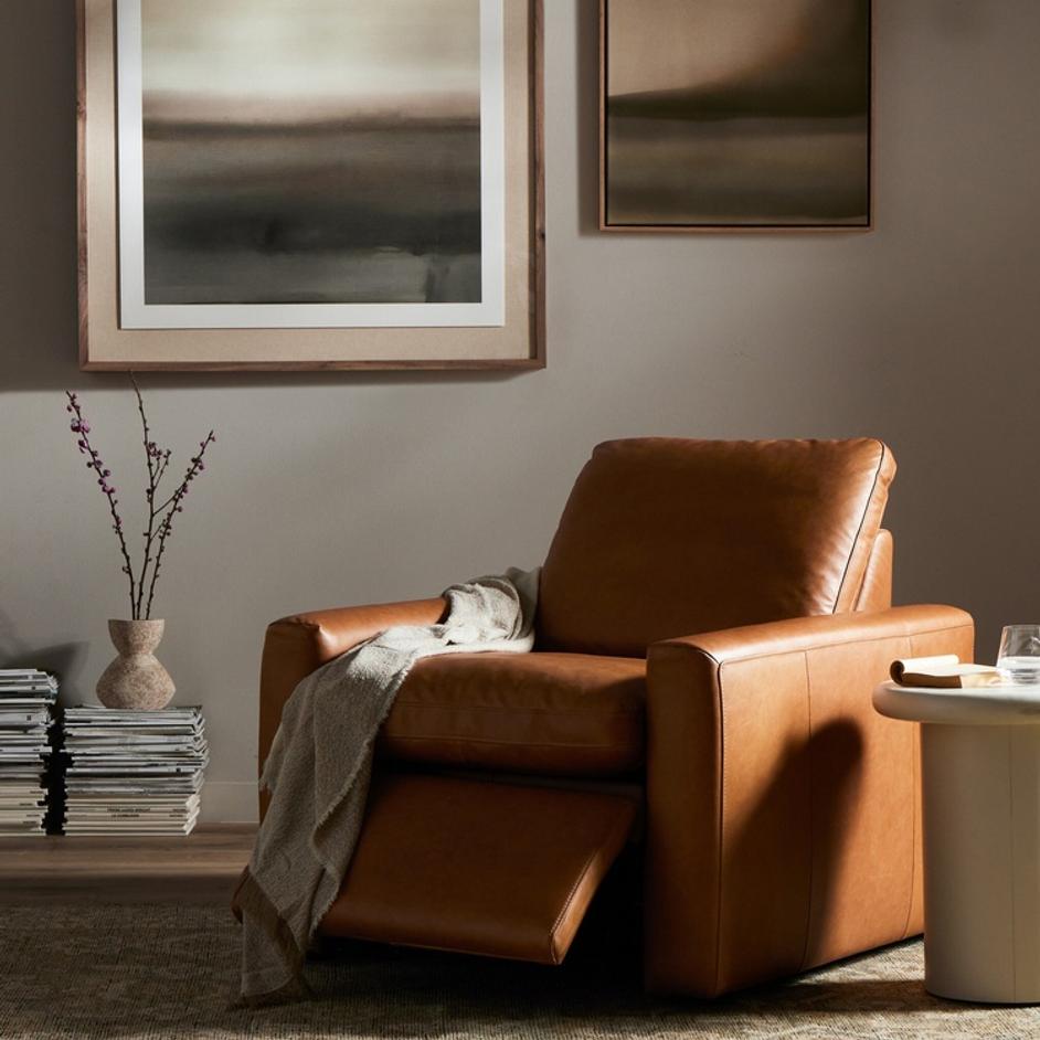 Tillery Power Recliner Accent Chair - Sonoma Butterscotch by Four Hands