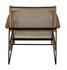 Benson Teak and Industrial Steel Chair with Rope Detailing in Clear Coat Semi-Gloss Finish by Noir Furniture