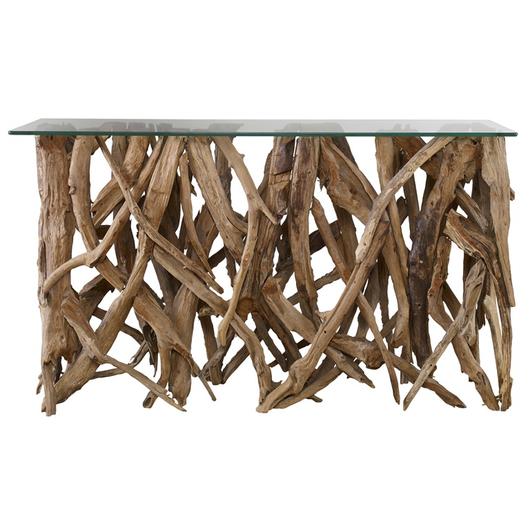 Teak Wood Console by Uttermost