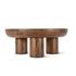 Palermo 39" Round Coffee Table Acorn Brown by Home Trends & Design