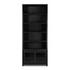 Admont Bookcase In Worn Black Veneer by FOUR HANDS