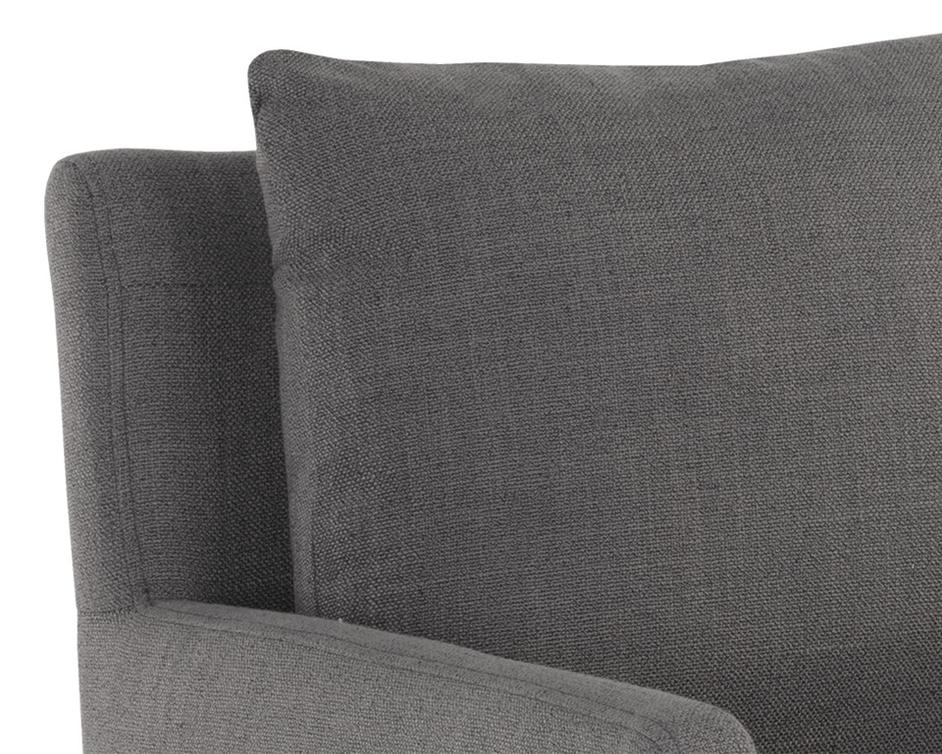 Glenrose Wheeled Dining Armchair - Effie Smoke by Sunpan