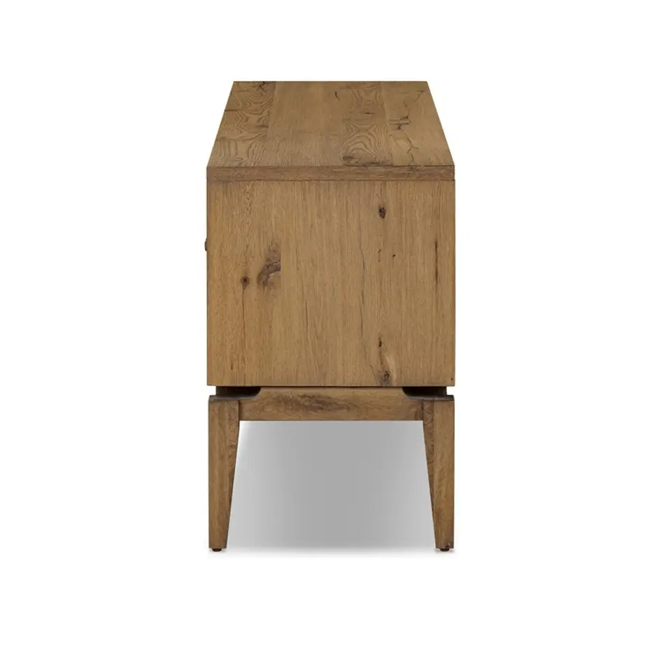 Bergstrom Media Console - Warm Natural Oak Veneer by Four Hands