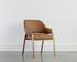 MALACHI DINING ARMCHAIR - MILLIKEN COGNAC by Sunpan
