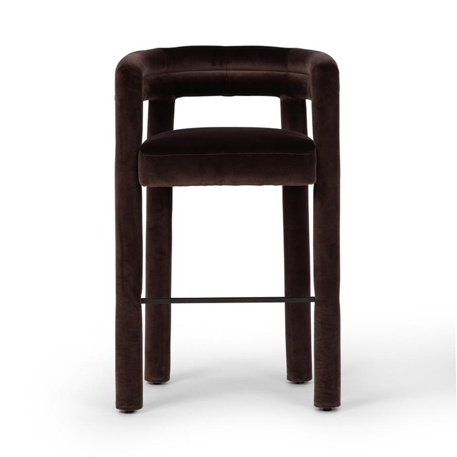 Tacova Bar Stool in Surrey Cocoa by FOUR HANDS
