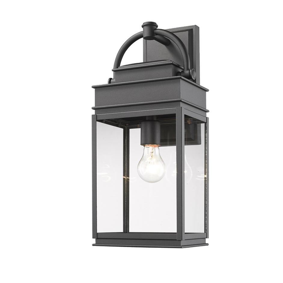 Fulton AC8230BK Outdoor Wall Light in Black by Artcraft